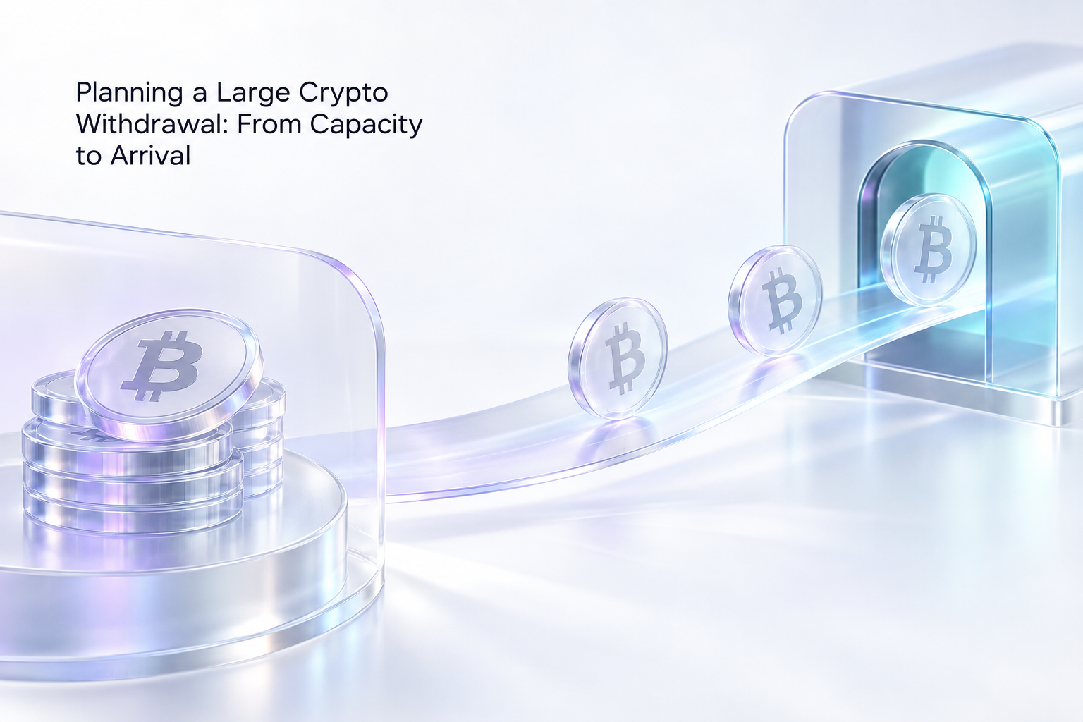 Planning a Large Crypto Withdrawal: From Capacity to Arrival